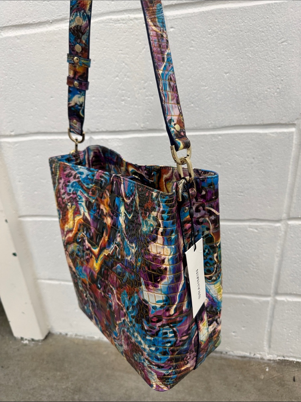 Brahmin “Celina Euphoria” Textured Leather Shoulder Bag - Picture 3 of 8
